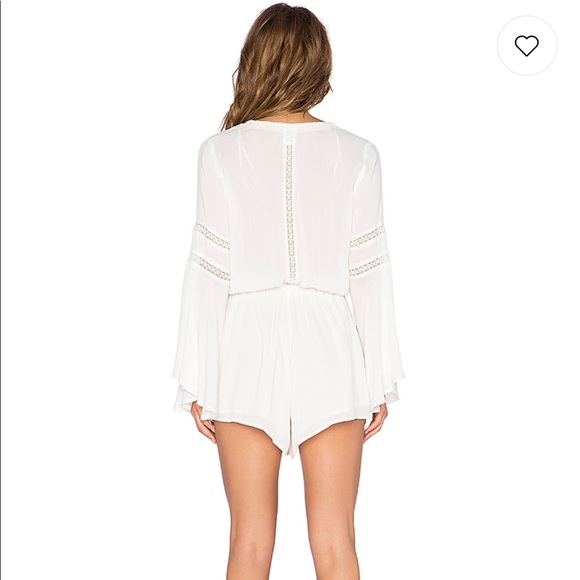 NWT• L*SPACE lovestruck ivory romper - Picture 4 of 7
